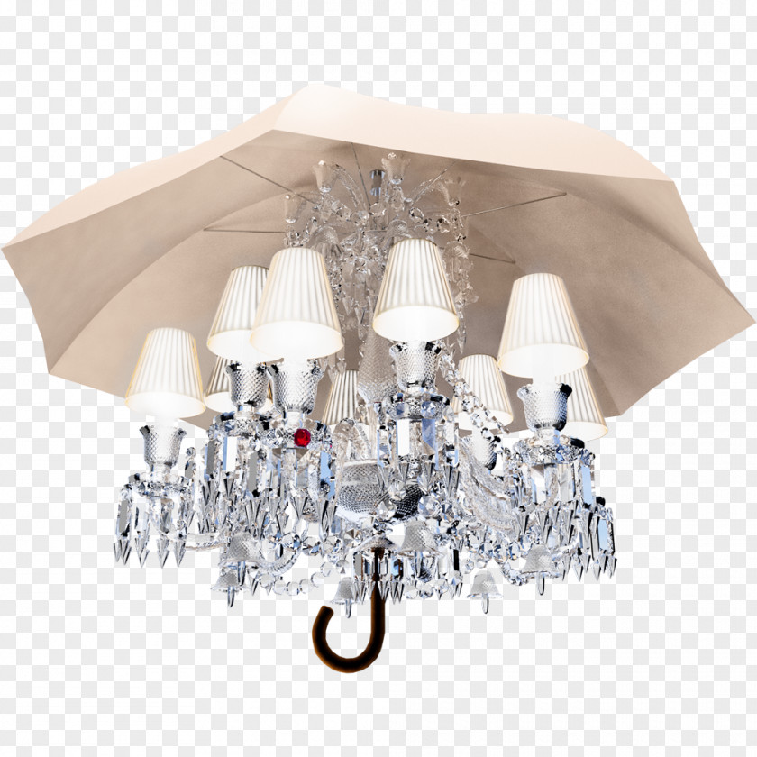 White Chandelier Light Fixture Lamp Shades Baccarat PNG