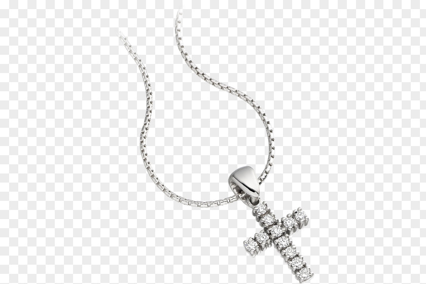 Diamond Charms & Pendants Cross Necklace Gold PNG