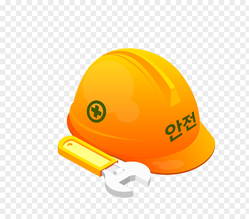 Orange Helmet Hard Hat PNG