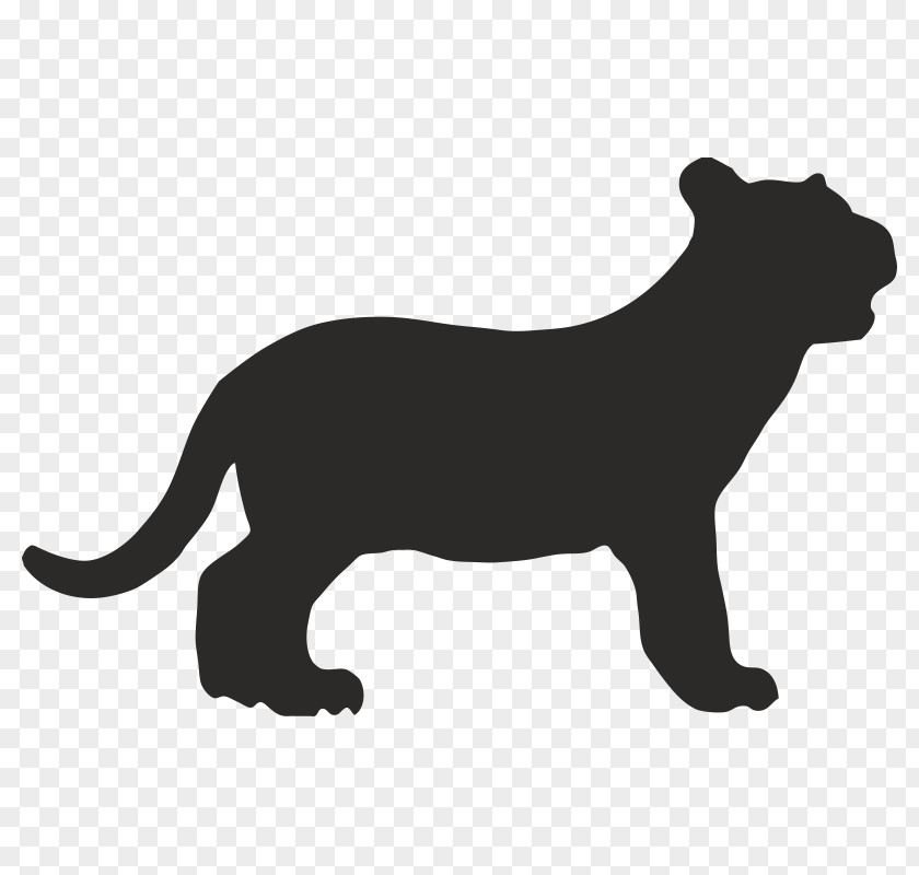 Silhouette Leopard Tiger PNG