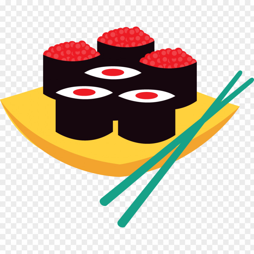 Cartoon Sushi Japanese Cuisine PNG
