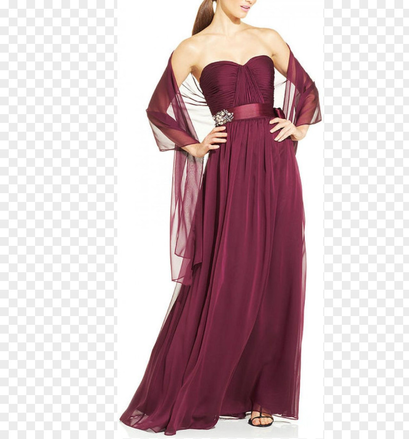 Dress Gown Empire Silhouette Cocktail Formal Wear PNG