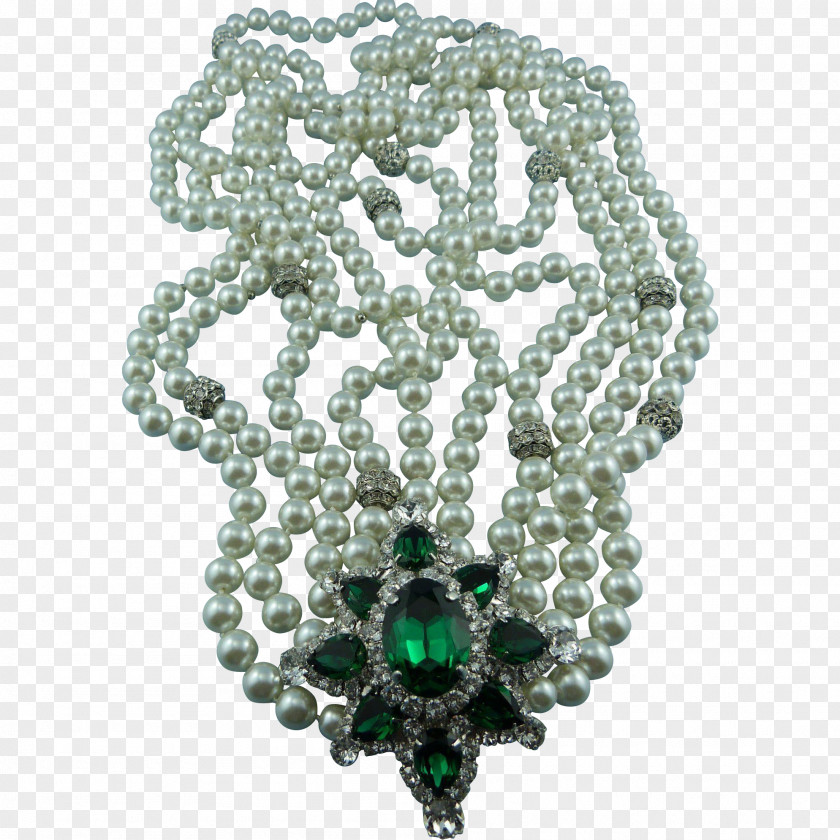 Emerald Brooch Bead PNG