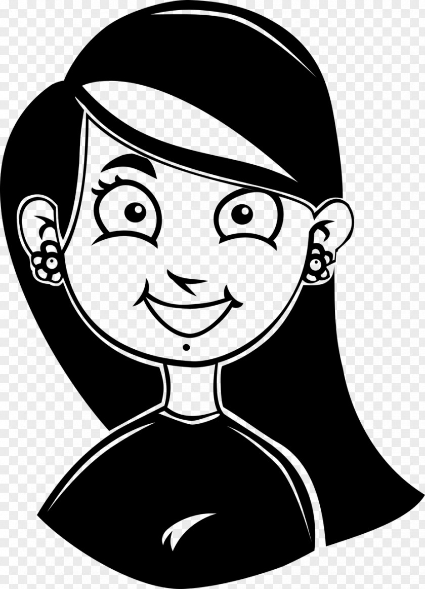 Smile Drawing Cartoon Black And White Clip Art PNG