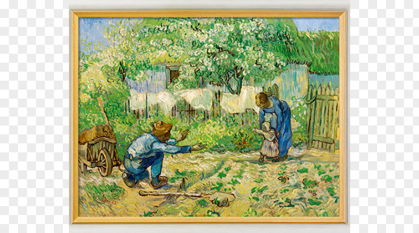 Van Gogh First Steps, After Millet Metropolitan Museum Of Art Painting Canvas PNG