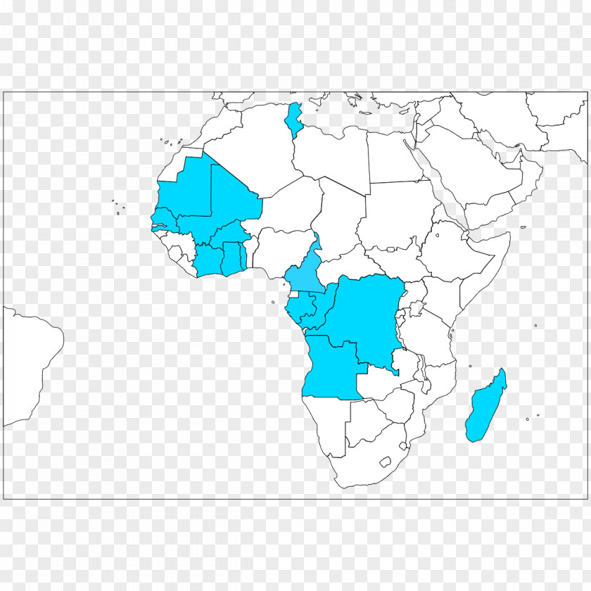 Africa Map Product Design Line PNG