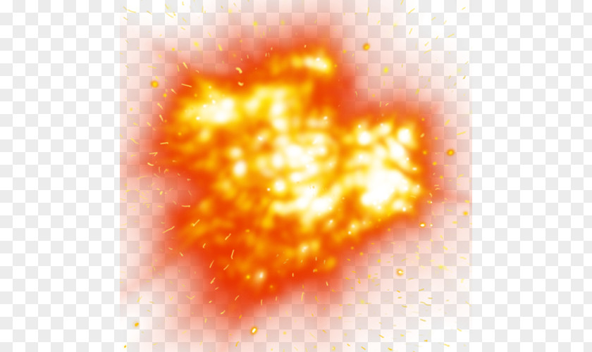 Fire Elemental Light Explosion Icon PNG
