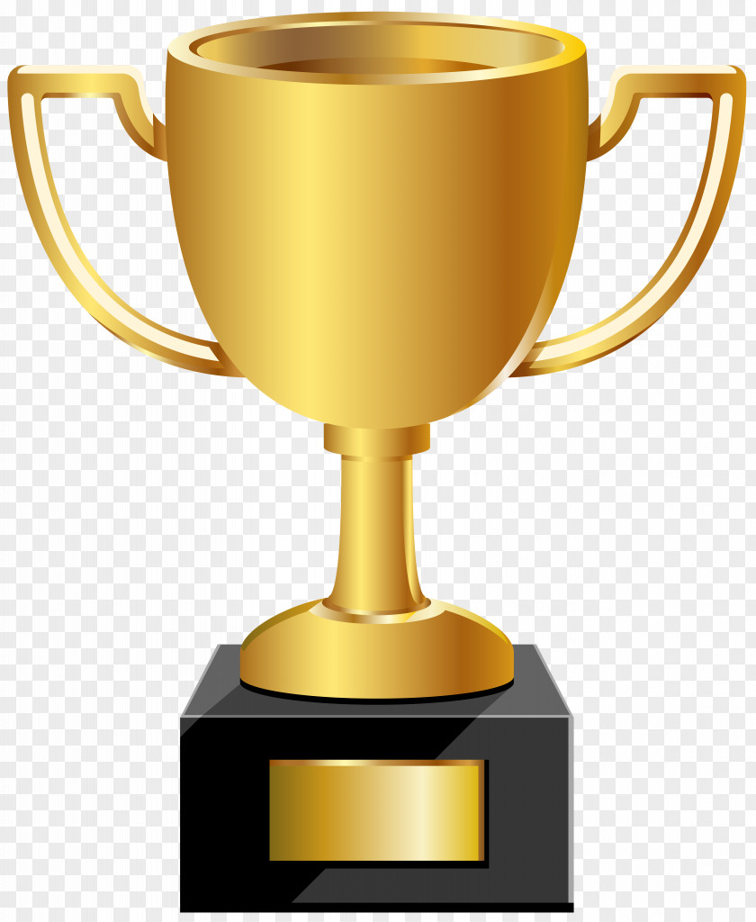 Golden Cup Clip Art Image Trophy Medal PNG