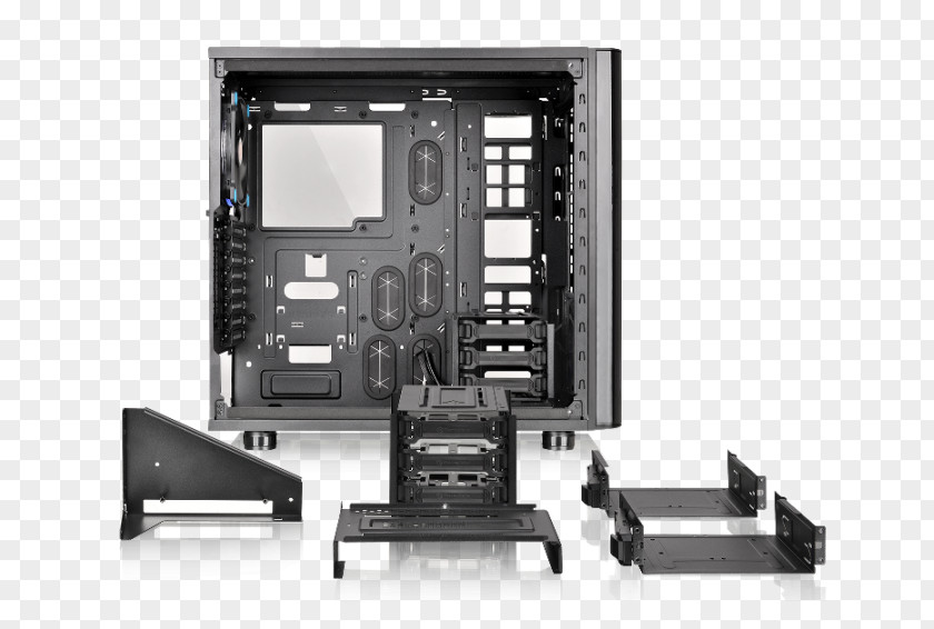 Rgb Reviewing Graphics In Britain Computer Cases & Housings View 31 Tempered Glass Edition Mid Tower Chassis CA-1H8-00M1WN-00 MicroATX Thermaltake PNG