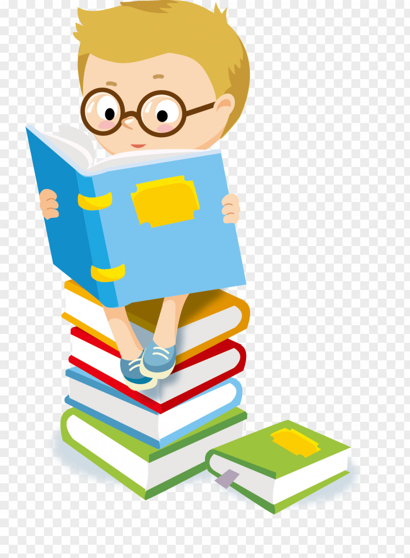 Student Child Reading Clip Art PNG