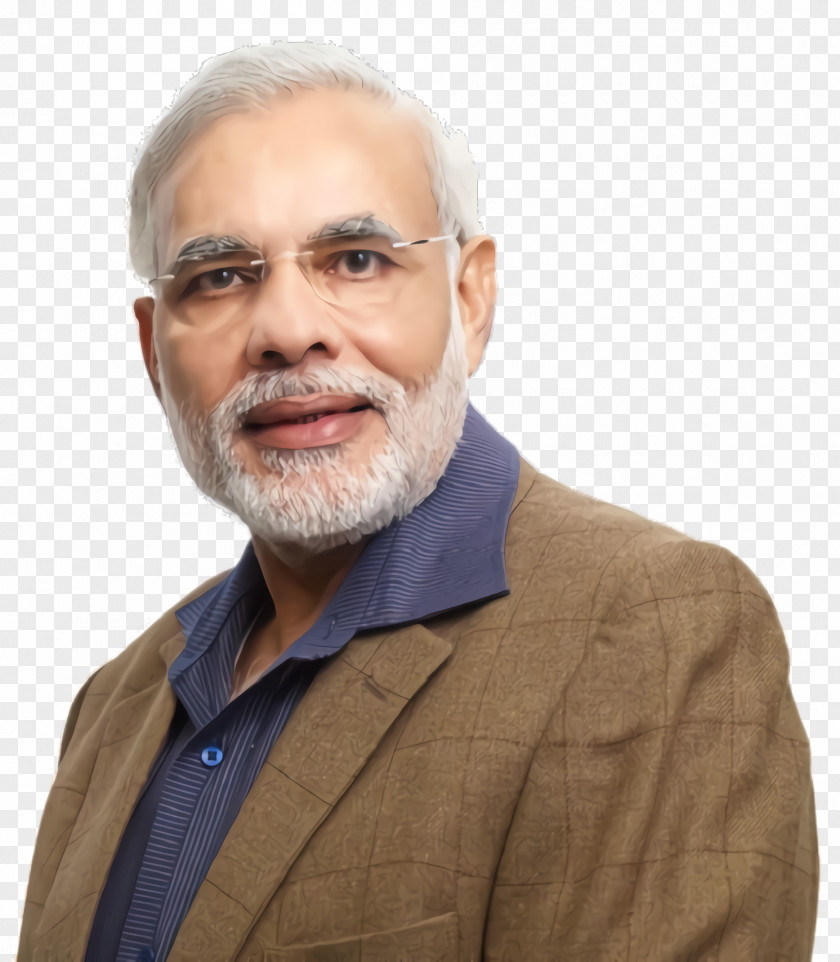 Portrait Smile Narendra Modi PNG
