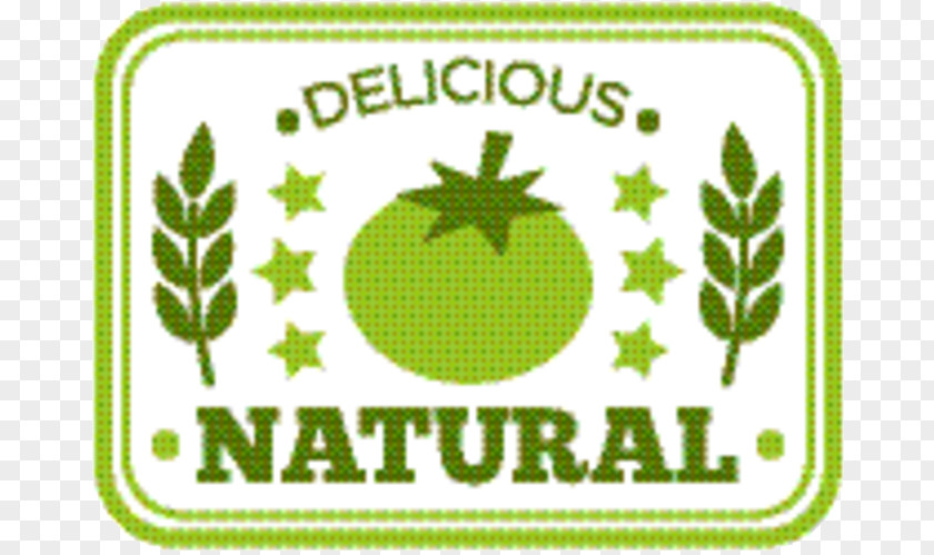 Sticker Rectangle Green Leaf Logo PNG