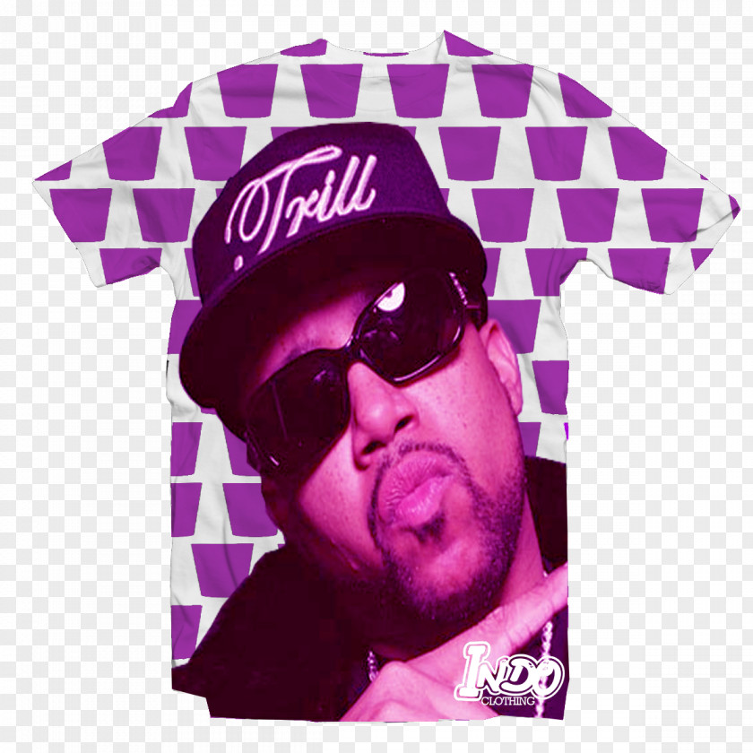 Thug Life Graphic Design Glasses Violet Magenta PNG