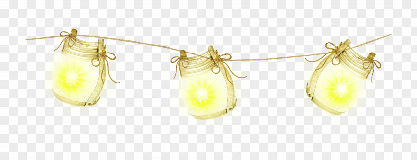 Beautiful Lamps Earring Yellow Body Piercing Jewellery PNG