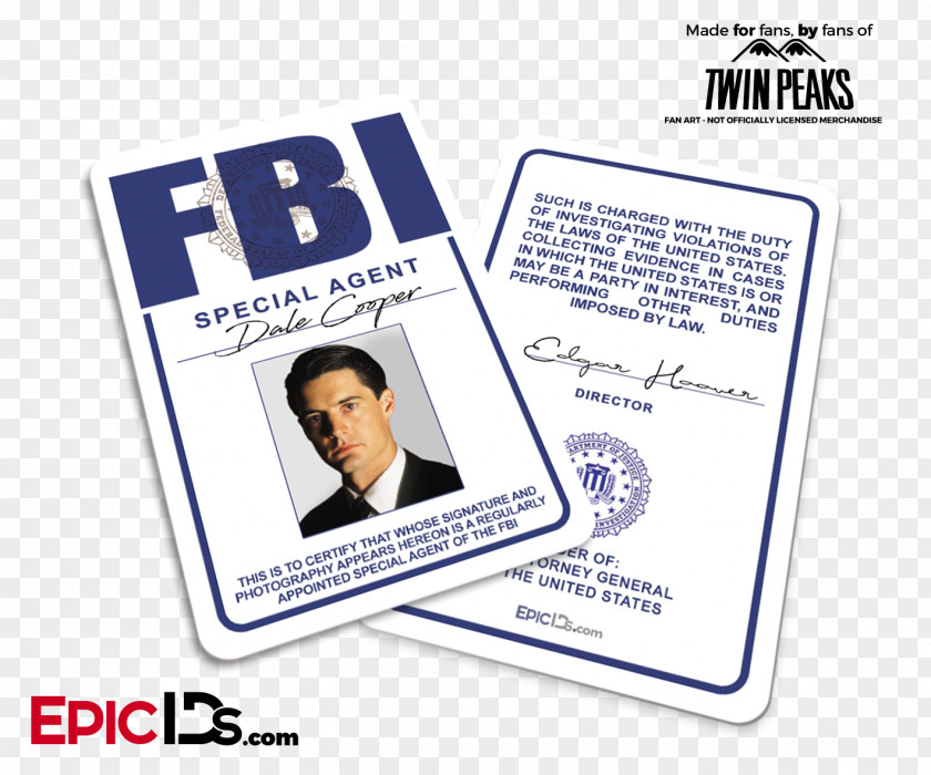 Police Dale Cooper Dana Scully Special Agent Federal Bureau Of Investigation Identity Document PNG