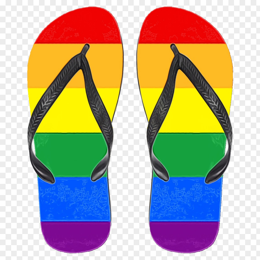 Slipper Flip-flops Rainbow Sandals Shoe PNG