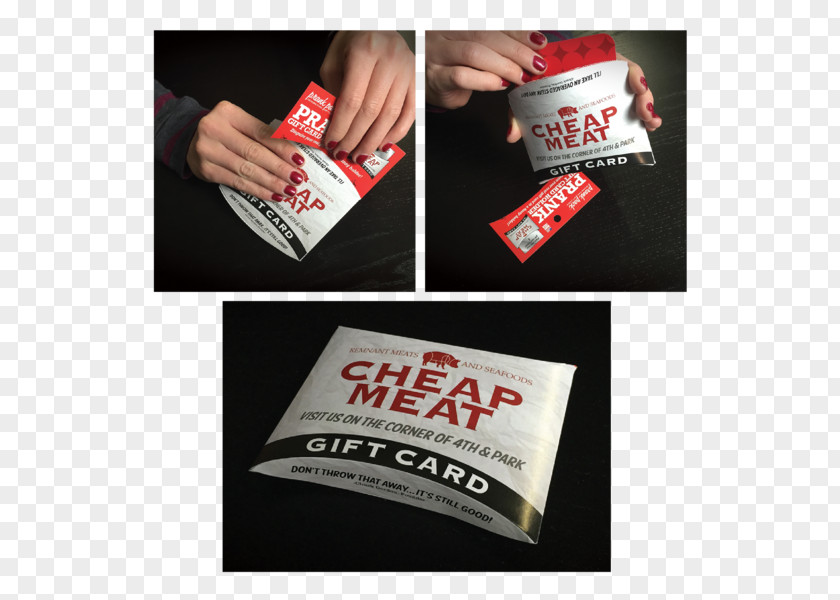 Gift Card Frame Meat Font PNG