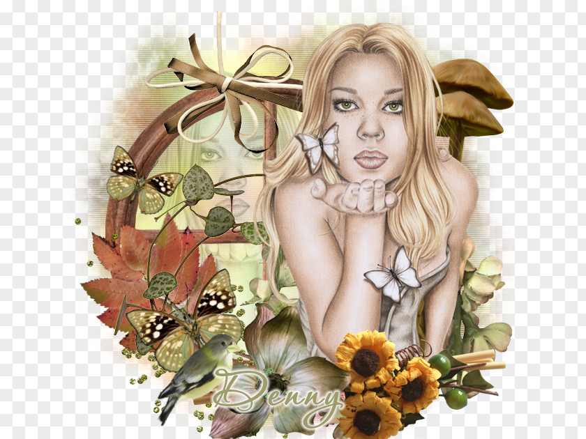 Insect Floral Design Fairy Pollinator PNG