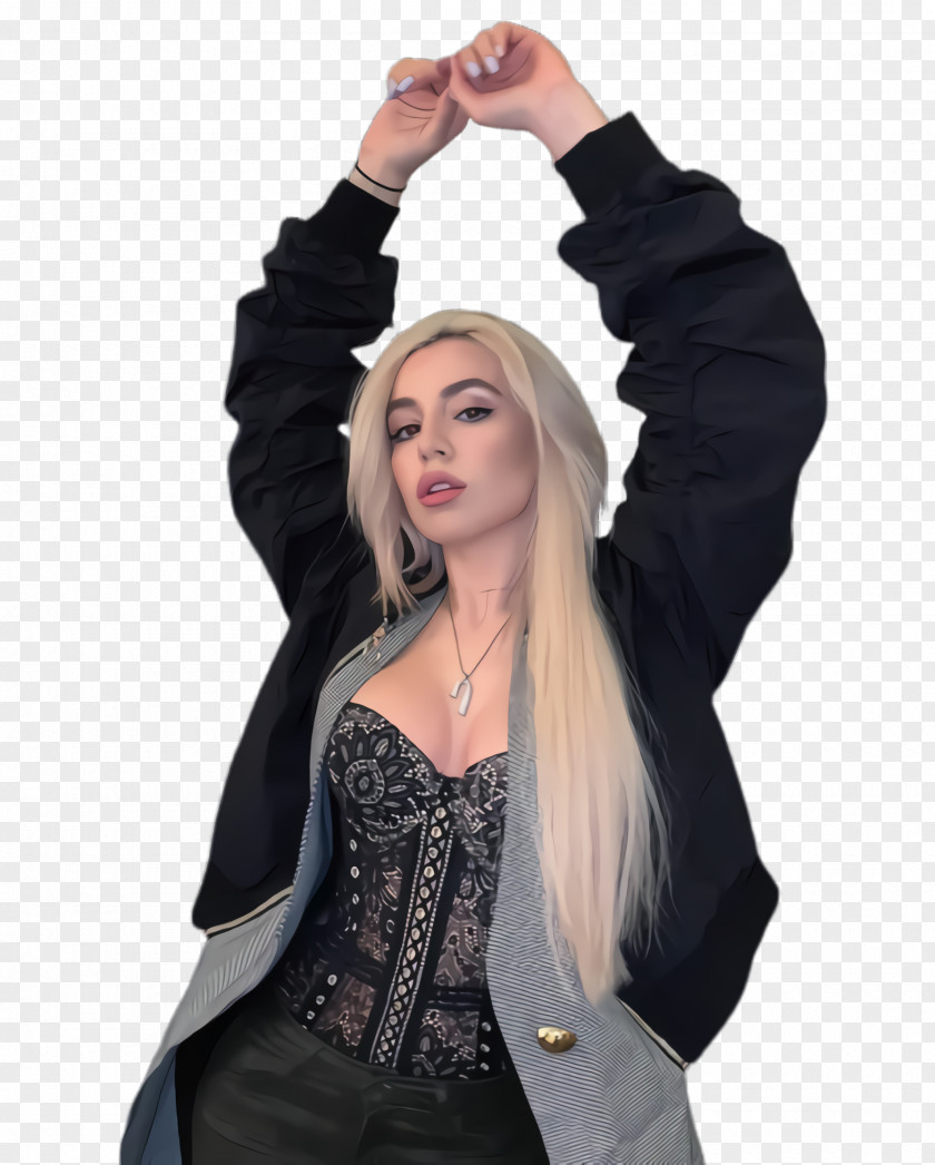 Blazer Black Hair Ava Max PNG