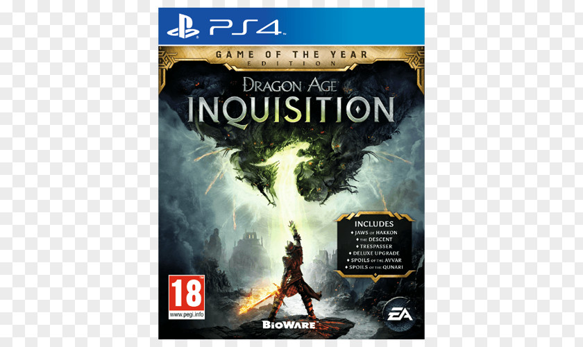 Electronic Arts Dragon Age: Inquisition PlayStation 4 Video Game The Award For Of Year PNG