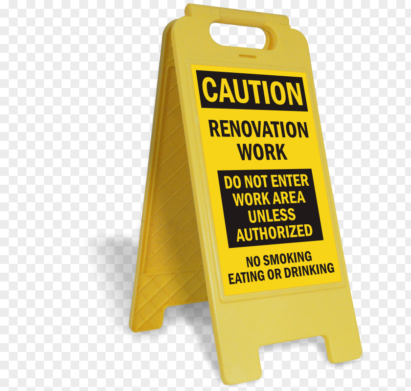 Renovation Worker Wet Floor Sign Occupational Safety And Health Administration PNG