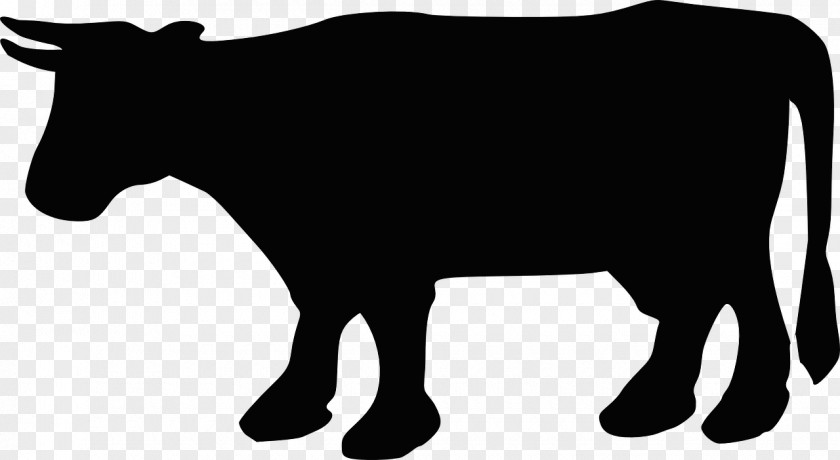 Silhouette Beef Cattle Clip Art PNG