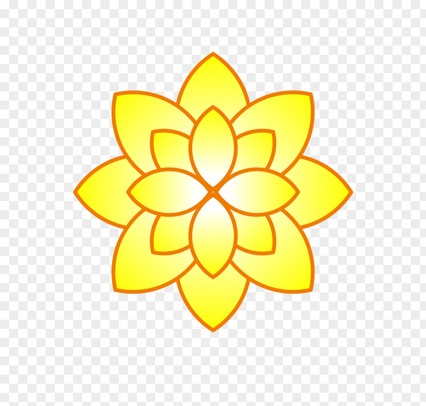 Small Yellow Flower Drawing Clip Art PNG