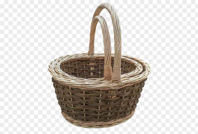Wooden Garden Trug Wicker Basket Weaving Shopping Salix Alba PNG