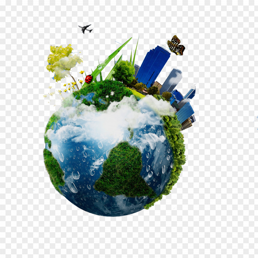 Interior Design Logo Earth World Planet Plant Globe PNG