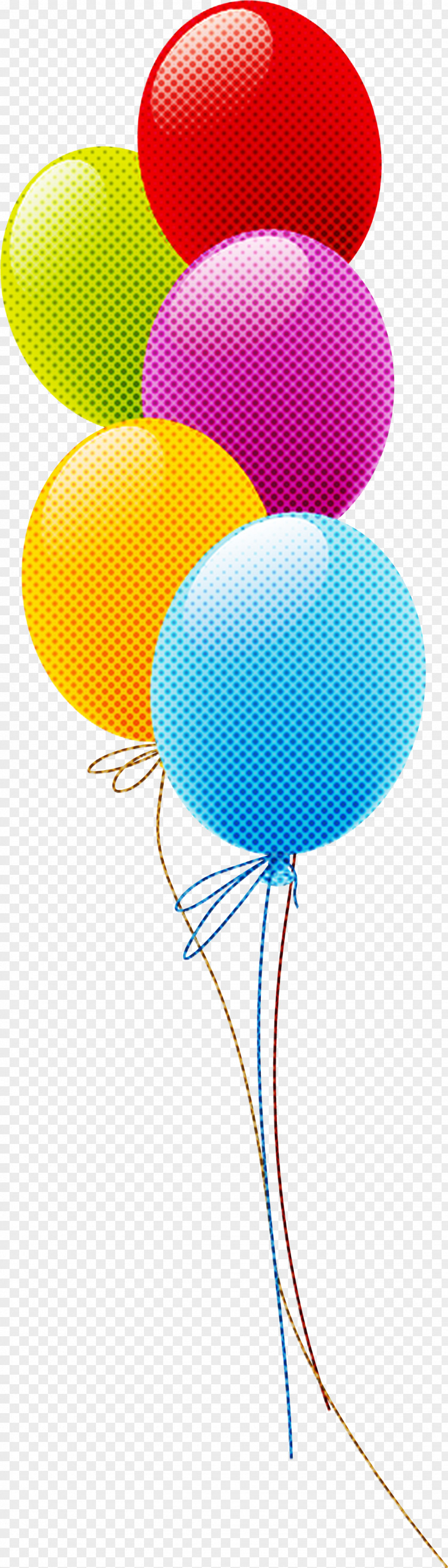 Party Supply Turquoise Balloon Pattern PNG
