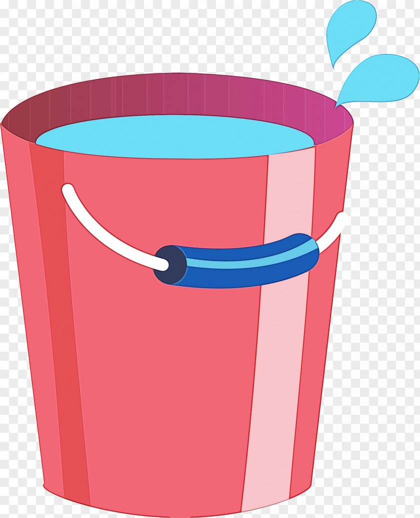 Plastic Cylinder Pink Bucket Clip Art Material Property PNG