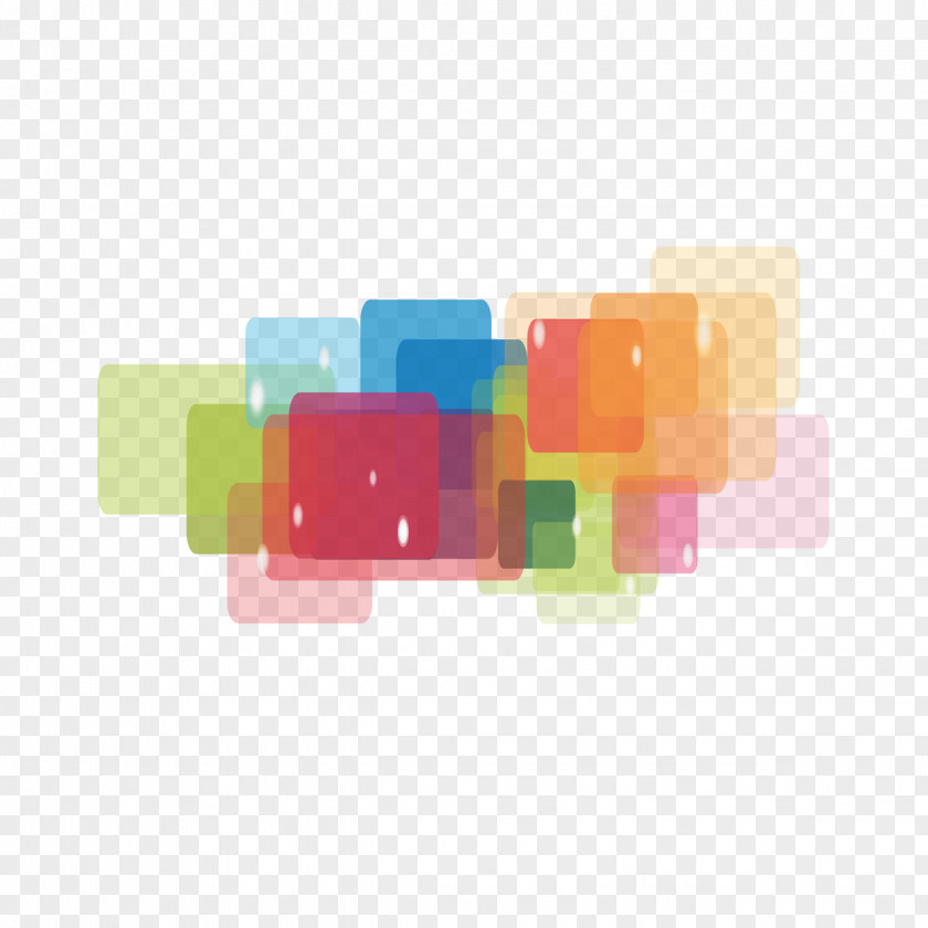 3d Three-dimensional Colored Squares Desktop Wallpaper Stereoscopy PNG