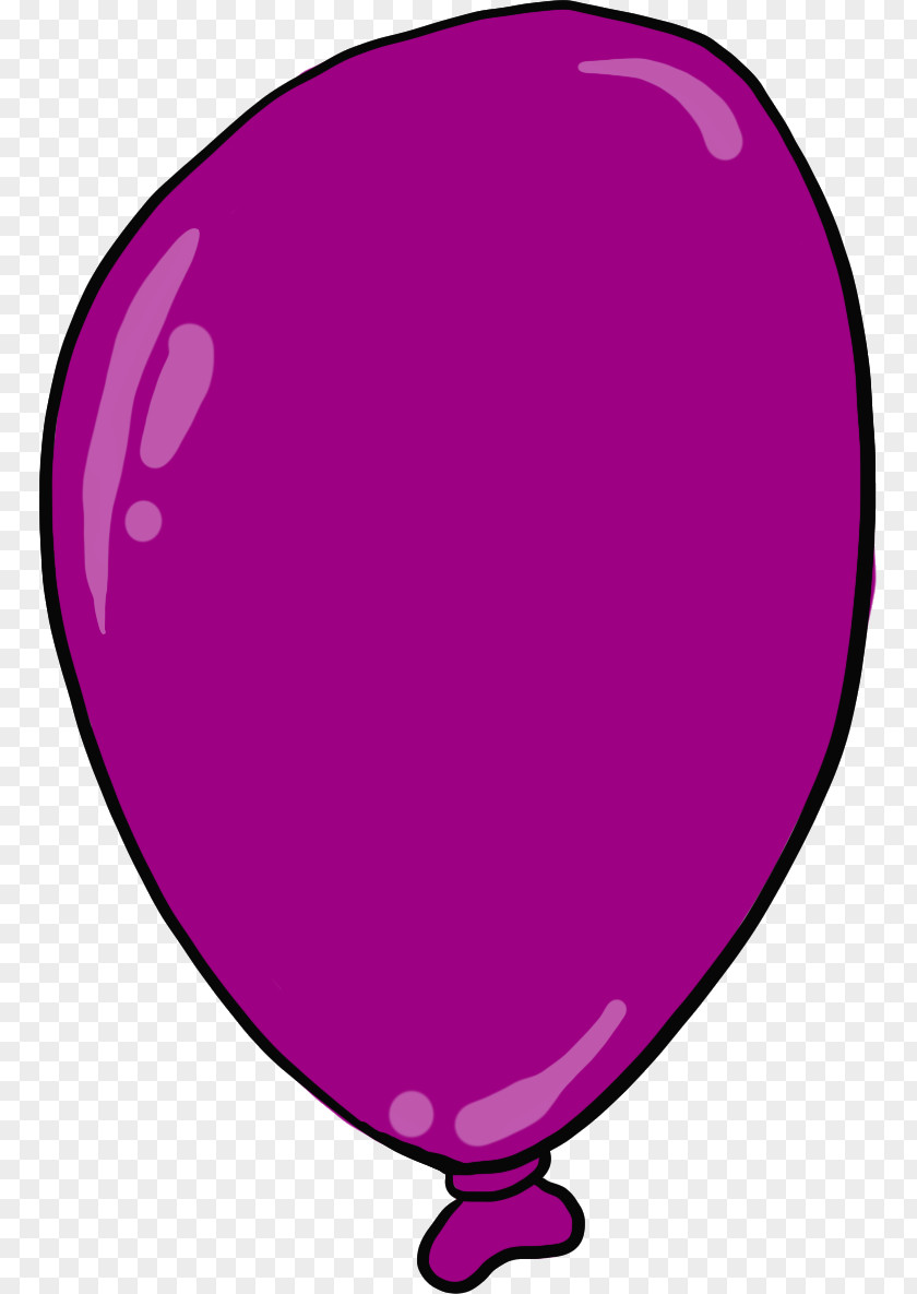 Balloon Pink M Line Clip Art PNG