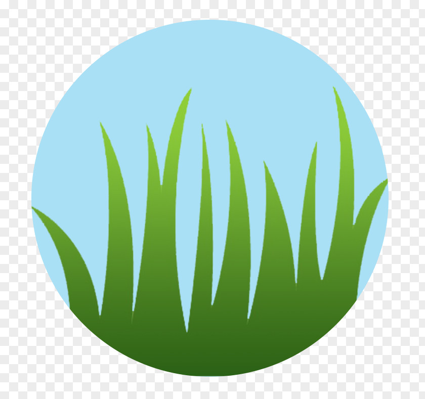 Circle Logo Grasses Leaf Font PNG