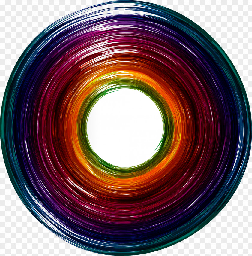 Color Ring Effect Element Circle CorelDRAW Art PNG