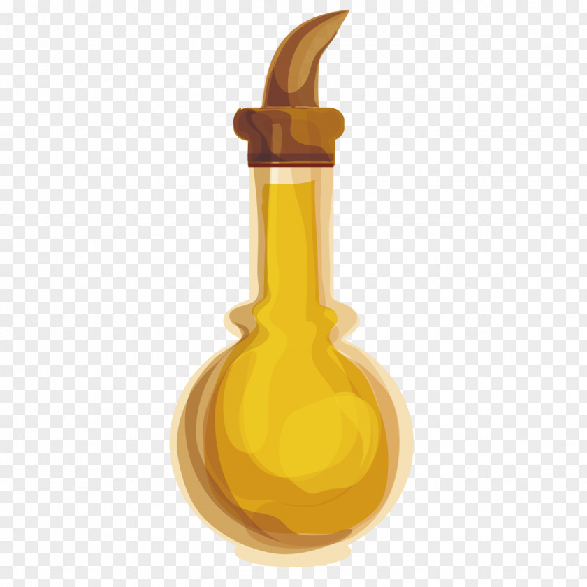 Fine Olive Oil Bottle PNG