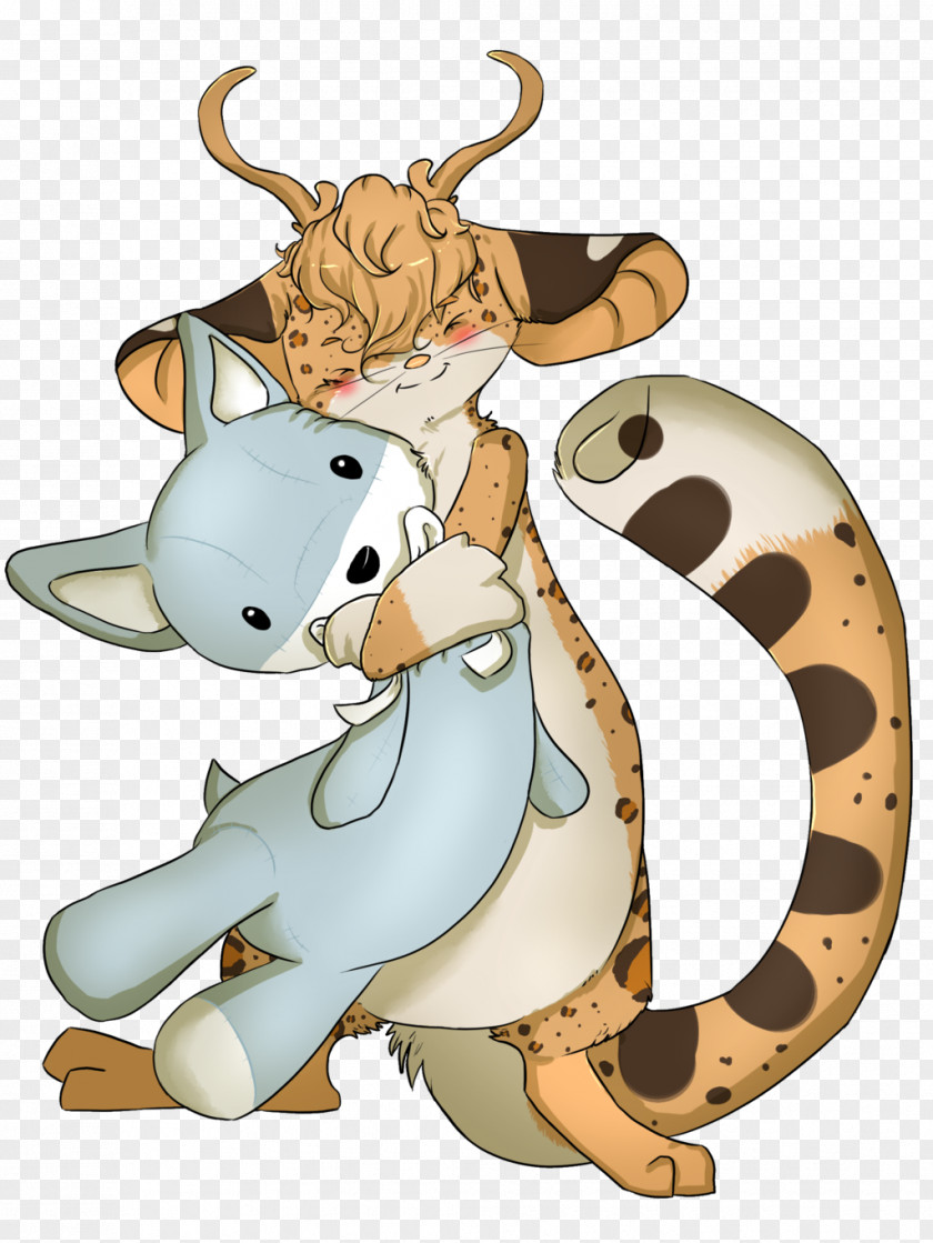 Giraffe Deer Cat Clip Art PNG