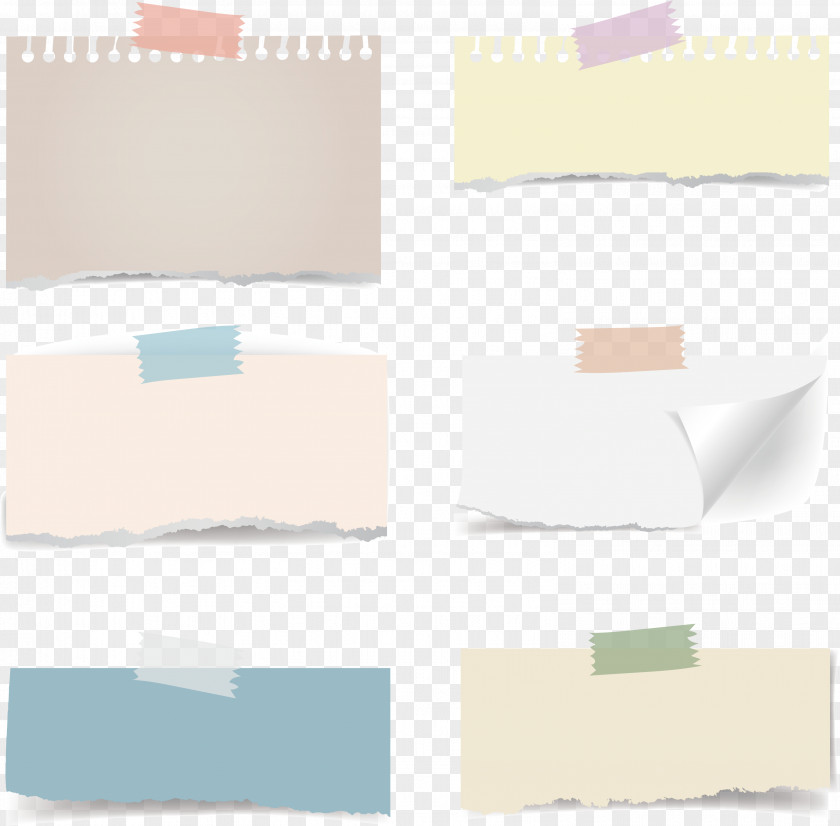 Paper Tearing Effect Sticker Post-it Note Adhesive Tape PNG