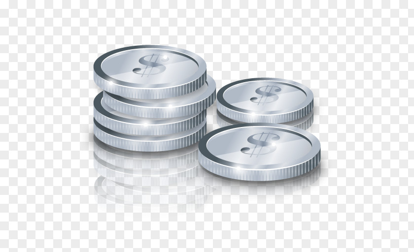 Silver Coins Coin PNG