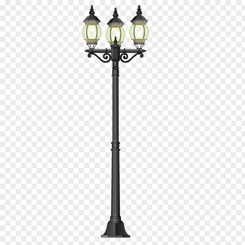 Beautiful Street Light LED Lamp PNG