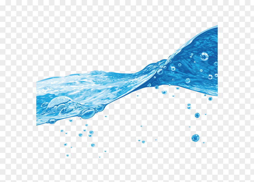 Blue Dynamic Wave Decorative Material Water Filter Purification Drinking Detergent PNG