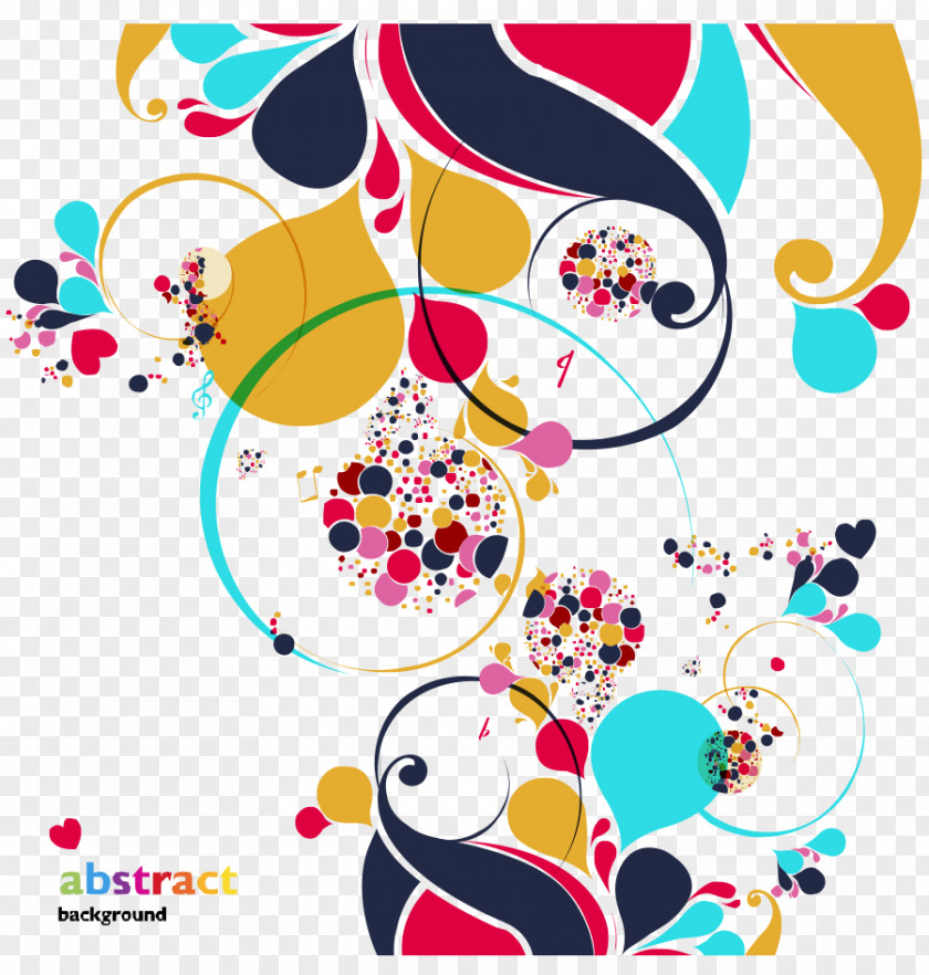 Colorful Flowers Vector Graphic Design Creativity PNG