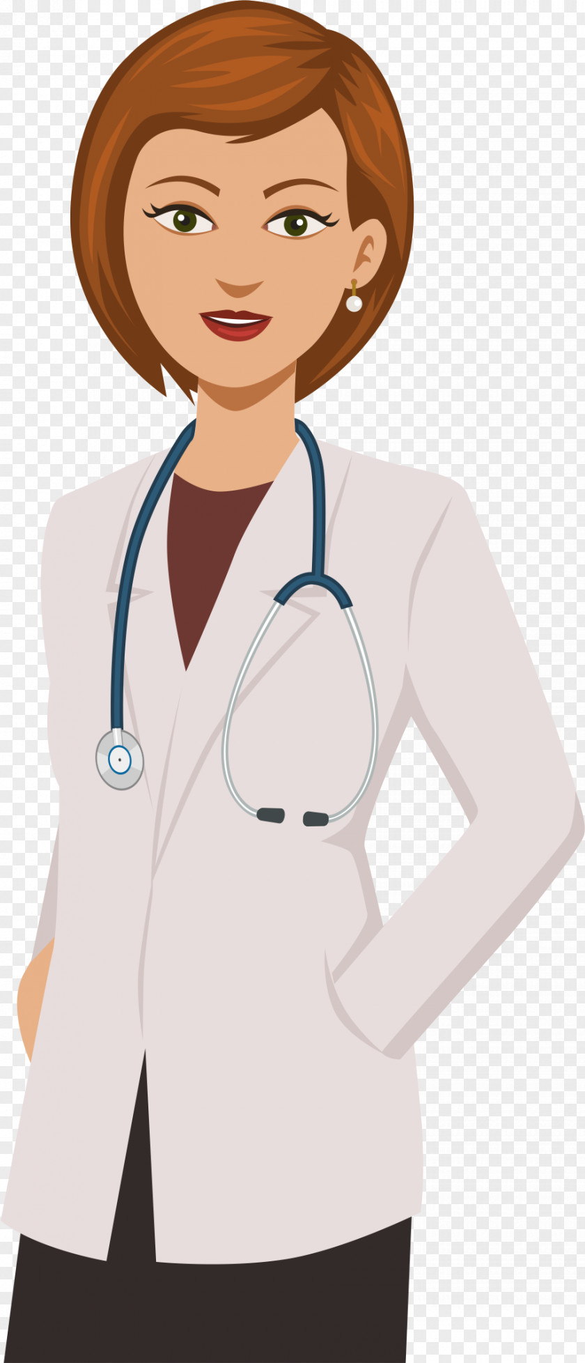 Doctor Physician Cartoon Drawing Female PNG