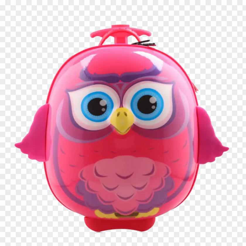 Owl Baggage Suitcase Backpack PNG