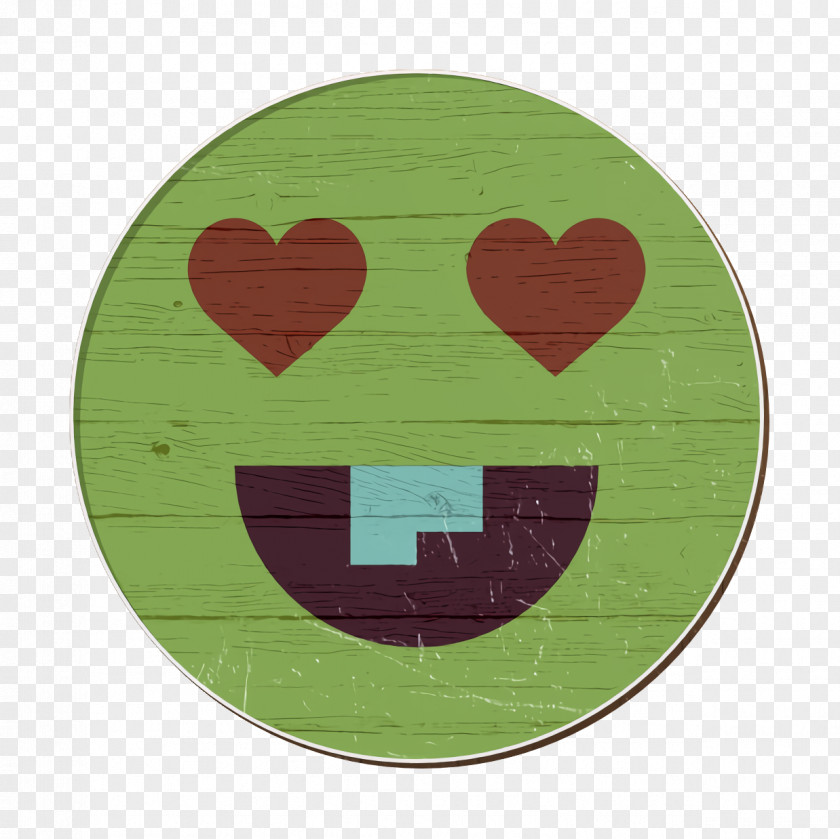 Smile Icon In Love Emoticon Set PNG