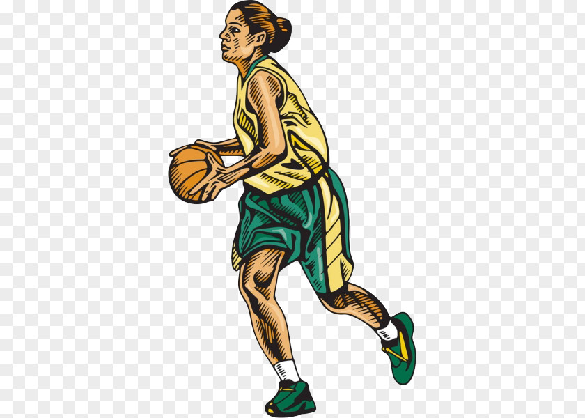 Strong Man Basketball Player Illustration PNG