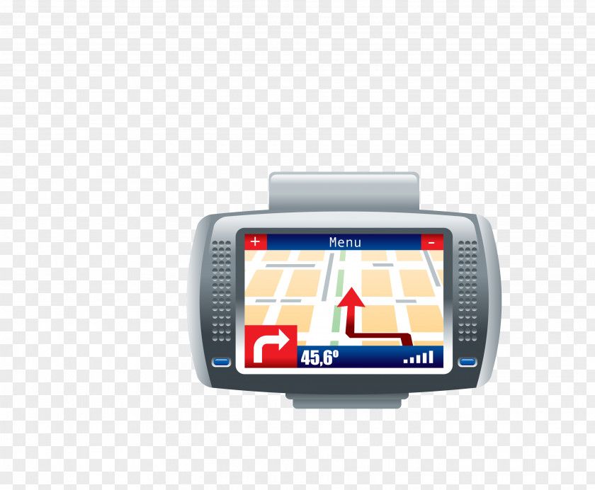 Vector Color Driving Navigation Equipment GPS Device Icon PNG