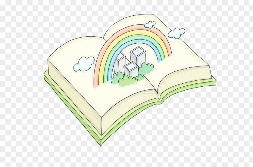 Book Of Rainbow Cartoon Comics Illustration PNG