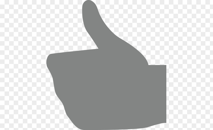 Emoji Thumb Signal Black Grey PNG
