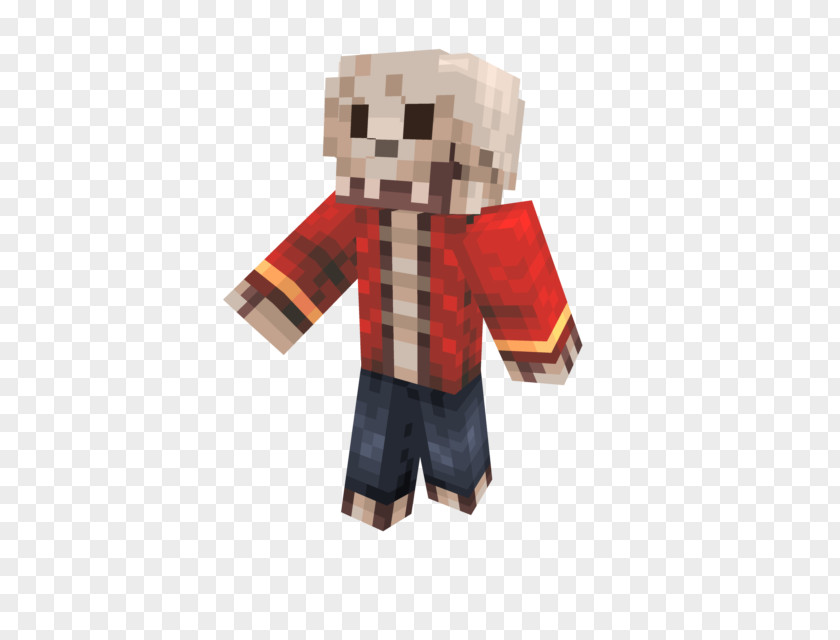 Minecraft Skeleton Figurine Character PNG